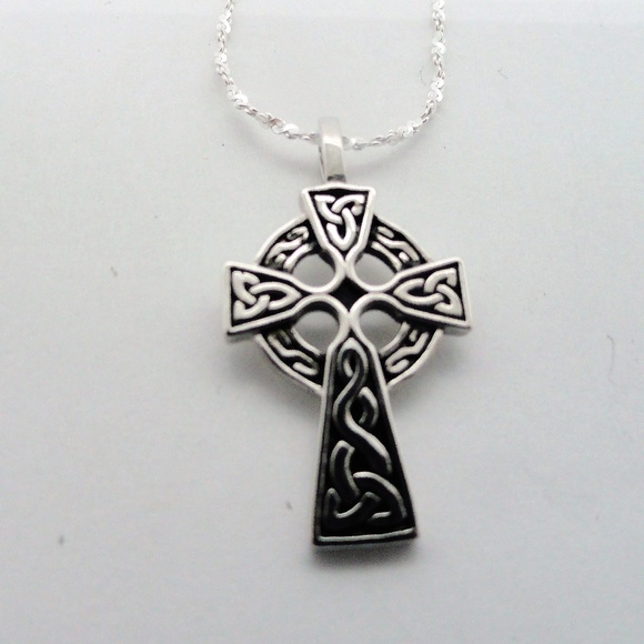 July's Moon | Jewelry | Sterling Silver Celtic Cross Pendant | Poshmark